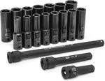 Gearwrench 18 Piece 1/2" Drive Deep Metric Impact Socket Set - 89096 One Size. Fixed Price $150.99.