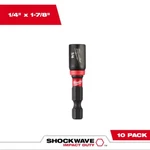 Milwaukee 49-66-0502 Shockwave 1-7/8 In. Magnetic Nut Driver 1/4 10 Pk. Fixed Price $39.99.