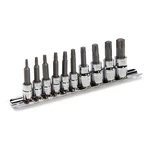 Steelman Pro 10-pc 1/4-in And 3/8-in Drive Torx / Star Hex Bit Socket Set. Fixed Price $14.99.