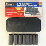 Pittsburgh 9pc Heavy Duty 3/8" Drive Sae Deep Impact Sockets 6-point Case Tools. Fixed Price $19.99.