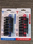 Wiha 8pc Sae (72093) & Metric (72094) Impact Socket Sets. Fixed Price $44.99.