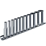 Pgroup 1/4" Drive Deep Socket Set, 11pcs Metric Size Drive, Silver. Fixed Price $28.74.