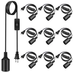 10 Pack Hanging Pendant Light Cord W/ Switch & Socket Extension, E26/e27 Base. Fixed Price $50.98.