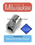 Milwaukee 13/16" In. 1/2" Drive Sae 6 Point Standard Shallow Socket 45-34-9105. Fixed Price $10.93.