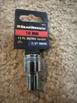 Gearwrench Standard Socket 10mm, 1/2 Drive- 12 Point,. Fixed Price $12.99.