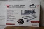Wiha 1/4 Inch Drive Professional Standard & Deep Socket Tray Set, Sae, 25 Pieces. Fixed Price $74.99.