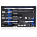 Dakcos 9 Pcs Extension Bar Set 1/4" 3/8" 1/2" Drive Socket Extensions. Fixed Price $37.99.