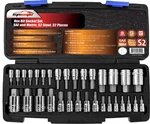 Epauto 32pc Hex Bit Socket Set S2 Steel Metric Sae W/ Case St-005-2. Fixed Price $54.99.