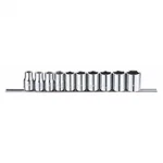 Westward 53pn57 1/2" Drive Socket Set Sae 10 Pieces 3/8 In To 15/16 ,. Fixed Price $20.19.