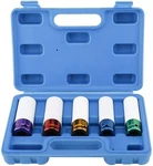 5pcs 1/2 Inch Impact Drive Lug Nut Socket Non-marring Thin-walled 5 Piece Set. Fixed Price $19.99.