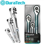 Duratech 3pc Ratchet Set 1/4" 3/8" 1/2" Drive Handle 90-tooth Reversible. Fixed Price $31.29.