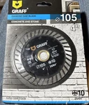 Graff 4 Diamond Saw Blade 105mm. Fixed Price $9.75.