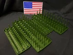 Hansen - 4 Pc- 3 Row Socket Tray Metric Sae Storage Rack Holders 1/4" & 3/8". Fixed Price $34.95.