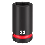 Milwaukee 49-66-6627 Shockwave Impact Duty 1" Drive 33mm Deep Socket. Fixed Price $47.49.