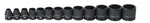 3/8" Drive 12pt Impact Shallow Socket Set 13pcs Supertorque Black Finish With. Fixed Price $50.90.