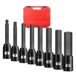 1/2" Drive Impact Allen Hex Bit Socket Set, 8-piece Extra Long, S2 & Cr-mo St.... Fixed Price $41.91.