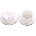 Hillman Plastic Pole Socket Set White (1-3/8"). Fixed Price $7.95.