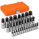 32-piece Master Hex Bit Socket Set, S2 And Chrome Vanadium Steel, Sae & Metri.... Fixed Price $46.07.