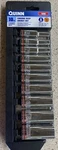 New Quinn 10pc. Chrome Deep Socket Set Sae 3/8" Drive 6 Point. Fixed Price $25.00.