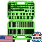 Sunhz Mckp Sunhzmckp 3/8 Drive Impact Socket Set 52 Pcs Standard Sae 5/16-3/4. Fixed Price $77.28.