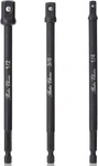 Bates- Impact Socket Adapter Set, 3 Pcs, 6-inch, 1/4", 3/8" And 1/2", Drill.... Fixed Price $9.59.