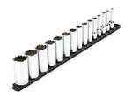 3/8 Inch Drive Deep 12-point Socket Set With Rail, 15-piece (1/4-1 In.). Fixed Price $61.99.