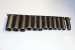 Snap-on Tools 12 Pc 3/8" Drive 6-point Metric Deep Impact Socket Set (8-19). Fixed Price $245.00.