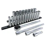 Wiha Tools 33893 25-piece 1/2" Drive 12-point Metric Deep Socket Set. Fixed Price $155.33.