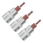 3pcs 3/8 Inch Drive T10 Torx Bit Socket, S2 Steel Bits, Heat Treated Cr-v Ste.... Fixed Price $15.50.