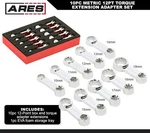 Ares 43036 10-piece Metric 12-point Box End Torque Adapter Extension Set. Fixed Price $110.02.