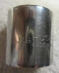 13/16" Ad Husky Usa 12 Point 3/8" Drive Shallow Socket Cb1226 Vtg Tool. Fixed Price $3.82.