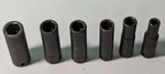 Williams 1/2" Deep Well Impact Sockets Set Of 6 3/4" 11/16" 5/8" 9/16" 3/8". Fixed Price $75.00.