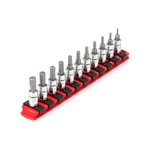Tekton Shb90106 1/4 In Drive Hex Bit Socket Set, 11-piece. Fixed Price $38.99.