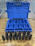 Cornwell Bluepower 15pc 1/2" Drive Metric Deep Power Socket Set, (cbpi3lm). Fixed Price $99.99.