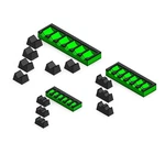 3d Tool Trays Magattach Socket Extension Organizers 3 Piece Set, Green/black. Fixed Price $66.75.