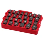 Milwaukee 49-66-6819 Shockwave 1/2 Impact Duty Socket Sae Tray Set - 27 Pc. Fixed Price $149.97.
