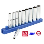 Hyper Tough 11-piece 1/4-inch Drive Deep Socket Set Metric 4-13 Mm Holder / Rail. Fixed Price $20.98.