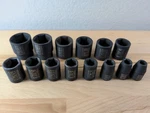 Tekton 1/2" Drive 6-point Impact Socket Set, 14-piece 3/8 - 1 1/4. Fixed Price $39.99.