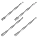 4pcs Impact Socket Adapter 3/8" Square Drive 1/4" Shank 6" Long Extension Bit. Fixed Price $19.97.