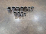 Vintage Craftsman 11 Pc Sae Socket Set Made In Usa 15/16- 3/8. Fixed Price $49.99.