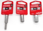 Craftsman 1/4" Socket 6pt Lot Of 3 Metric 4mm, 9mm & 11mm New Nwt 23. Fixed Price $13.90.