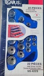 Genius Tools 22 Piece 1/2" Dr. Sae Hand Socket Set - Ss-422s. Fixed Price $89.99.