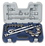 23pc 1/2"dr Basic Tool Set 3/8"-1-1/4"supertorque Sockets & Dr Tools. Fixed Price $129.20.