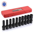 Casoman 10 Pcs 3/8 Drive Deep Standard Universal Impact Socket Set 6 Point Cr. Fixed Price $64.99.