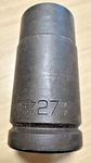 Wright Tool 69-27mm - 3/4 Inch Drive 6 Point Deep Metric Impact Socket 27mm Us. Fixed Price $46.99.