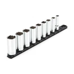 Tekton Shd91107 3/8" Drive Deep 12-point Socket Set, 9-piece. Fixed Price $43.99.