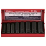 Genius Tools 8 Piece 3/8" Dr. Metric Deep Impact Socket Set - Tf-004. Fixed Price $19.80.