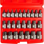 25-piece 3/8" Drive Impact Bolt Extractor Set, 1/8" - 7/8", Hex Head Multi-splin. Fixed Price $45.25.