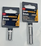 8mm Gearwrench 3/8 And 1/4" Drive Short Well Polished Socket 6 Point ; 2 Pack. Fixed Price $11.95.
