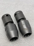Lot Of (2) Apex 1/2 Universal Wrench Sockets , 3/8'' Square Drive, New, Usa. Fixed Price $49.99.